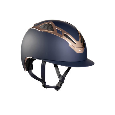 Capacete Suomy Apex Chrome Azul Fosco Ouro Rosa