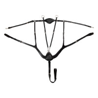 Peitoral anatômico de 5 pontos Acavallo Preto