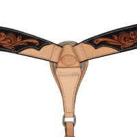 Peitoral western com decoração floral escura Pool's Preto / natural