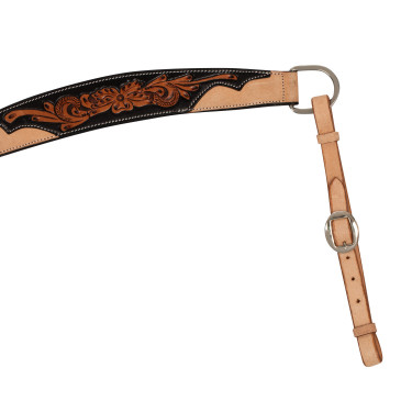 Peitoral western com decoração floral escura Pool's Preto / natural