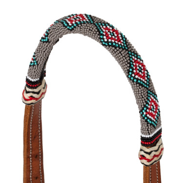 Conjunto bosal pérolas de areia com rédeas de algodão mecate Pool's Conjunto bosal pérolas de areia com rédeas de algodão mecate Pool's
