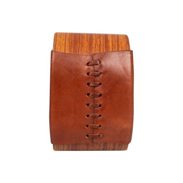 Estribos de madeira esculpida MbBryan Castanha Castanho