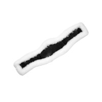Capa curta de fita gel clássica com pele de carneiro Acavallo Branco Capa curta de fita gel clássica com pele de carneiro Acavallo Branco