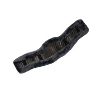 Capa curta de fita gel clássica com pele de carneiro Acavallo Cinzento Capa curta de fita gel clássica com pele de carneiro Acavallo Cinzento