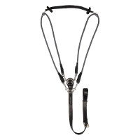 Gogue em couro de bezerro e nylon Acavallo Preto