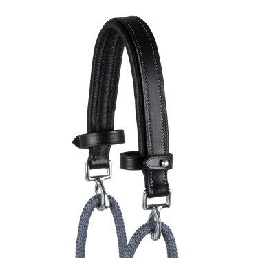 Gogue em couro de bezerro e nylon Acavallo Preto