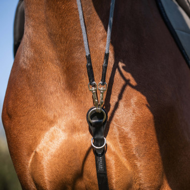 Gogue em couro de bezerro e nylon Acavallo Preto