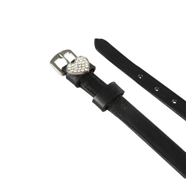 Tiras para esporas em couro com decorações em strass Equestro Coração Tiras para esporas em couro com decorações em strass Equestro Coração