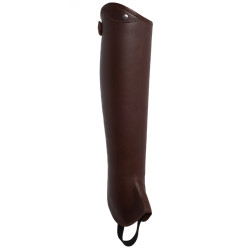Mini chaps em couro liso Masaccio Franceschini