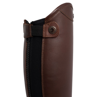 Mini chaps em couro liso Masaccio Franceschini Castanho escuro