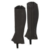 Mini chaps GP couro stretch Acavallo Preto