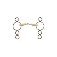 Mors à effet de levier Happy Mouth à anneaux 4 Mors à effet de levier Happy Mouth à anneaux 4