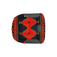 Almofada de sela em pele Burioni Marinho / vermelho