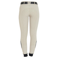 Calça de equitação feminina Aria full grip com defeito Equestro Dólar de areia Bege Calça de equitação feminina Aria full grip com defeito Equestro Dólar de areia Bege