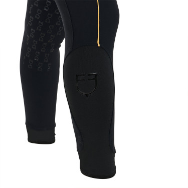 Calça de equitação feminina corte slim com grip nos joelhos Equestro Calça de equitação feminina corte slim com grip nos joelhos Equestro
