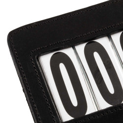 Porta-número de concurso com 4 dígitos 12x8 cm Equestro Preto