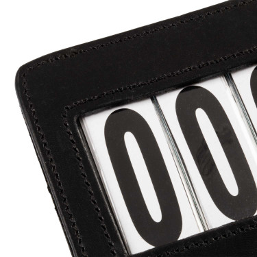 Porta-número de concurso com 4 dígitos 12x8 cm Equestro Preto