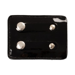 Porta-número de concurso com 4 dígitos 12x8 cm Equestro com strass Preto