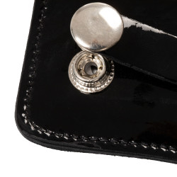 Porta-número de concurso com 4 dígitos 12x8 cm Equestro com strass Preto