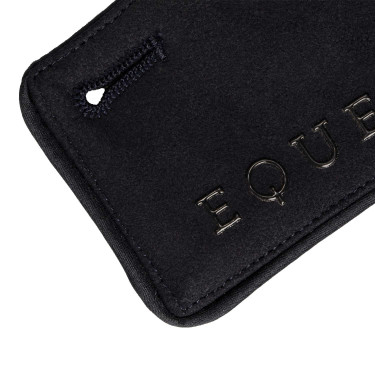 Aba removível para fraque feminino com inscrição em silicone Equestro Marinho Azul-marinho