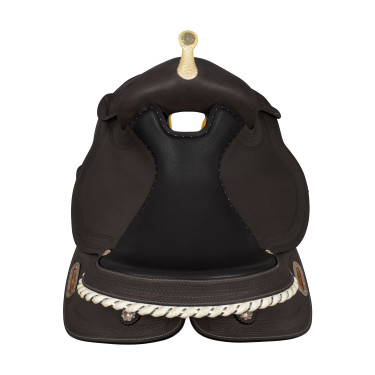 Sela de tambor modelo Quarter Denver Castanho