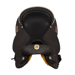 Sela de tambor modelo Quarter Denver Castanho