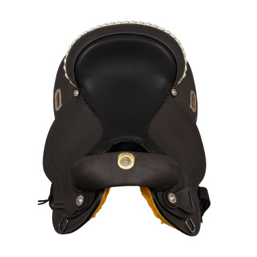 Sela de tambor modelo Quarter Denver Castanho