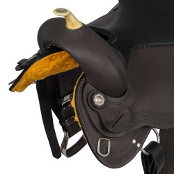 Sela de tambor modelo Quarter Denver Castanho