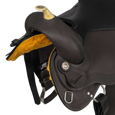 Sela de tambor modelo Quarter Denver Castanho