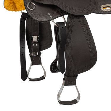 Sela de tambor modelo Quarter Denver Castanho