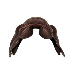 Sela de salto Guttuso com painéis de lã Acavallo Castanho escuro