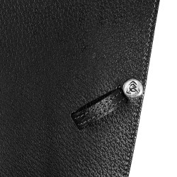 Sela de salto Roma com armação de madeira couro martelado Acavallo Preto Sela de salto Roma com armação de madeira couro martelado Acavallo Preto