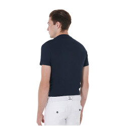 T-shirt de algodão Equestro masculino corte slim estampa Jump Marinho Azul-marinho T-shirt de algodão Equestro masculino corte slim estampa Jump Marinho Azul-marinho