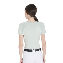 Camiseta técnica de treino feminina corte slim Equestro Verde claro