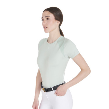 Camiseta técnica de treino feminina corte slim Equestro Camiseta técnica de treino feminina corte slim Equestro