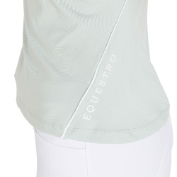 Camiseta técnica de treino feminina corte slim Equestro Verde claro