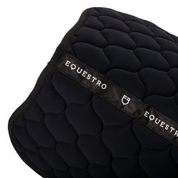 Tapete de salto em tecido técnico acolchoado Equestro Preto