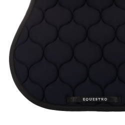 Tapete de salto em tecido técnico acolchoado Equestro Preto