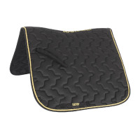 Almofada de sela de dressage Derby Preto / dourado / preto