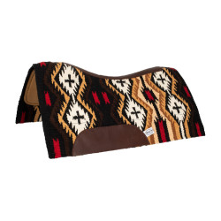 Manta de sela em feltro de lã da Nova Zelândia 34x36 cm Pool's Marrom / bege Castanho