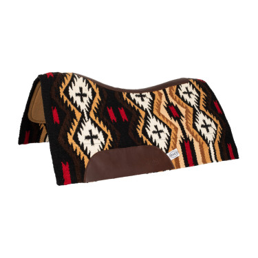 Manta de sela em feltro de lã da Nova Zelândia 34x36 cm Pool's Marrom / bege Castanho