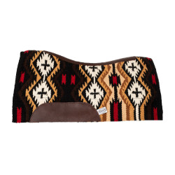 Manta de sela em feltro de lã da Nova Zelândia 34x36 cm Pool's Marrom / bege Castanho