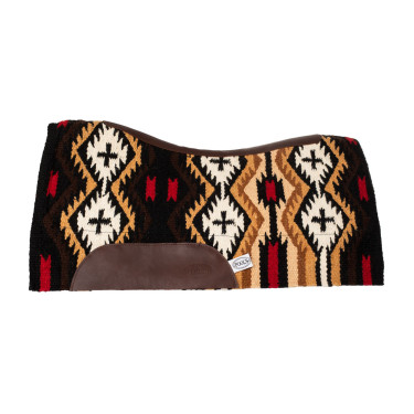 Manta de sela em feltro de lã da Nova Zelândia 34x36 cm Pool's Marrom / bege Castanho