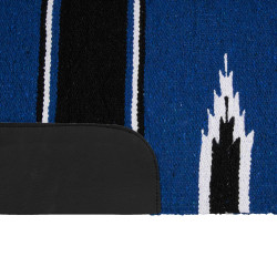 Tapete Navajo com patch de couro Tapete Navajo com patch de couro