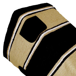 Tapete Navajo com patch de couro Tapete Navajo com patch de couro