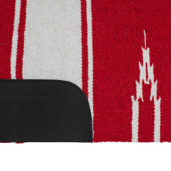 Tapete Navajo com patch de couro LTE Motivos Tapete Navajo com patch de couro LTE Motivos