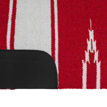 Tapete Navajo com patch de couro LTE Motivos Tapete Navajo com patch de couro LTE Motivos
