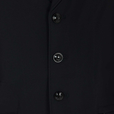 Casaco de competição Equestro anatômico masculino quatro botões Preto Casaco de competição Equestro anatômico masculino quatro botões Preto