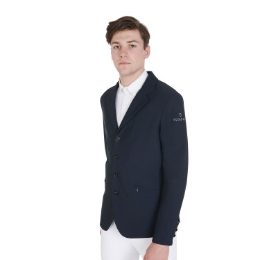 Casaco de competição Equestro anatômico masculino quatro botões Casaco de competição Equestro anatômico masculino quatro botões