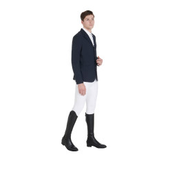 Casaco de competição Equestro anatômico masculino quatro botões Marinho Azul-marinho Casaco de competição Equestro anatômico masculino quatro botões Marinho Azul-marinho